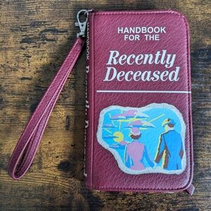 Handbook for the Recently Deceased Wrist wallet and phone holder